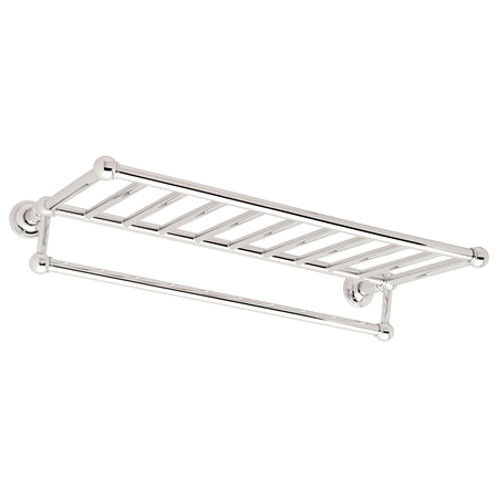 GINGER 24" Hotel Shelf With Towel Bar in Polished Nickel 4543-24/PN